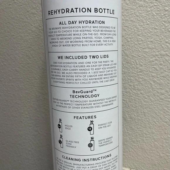NEW - BRUMATE Water Bottle 25oz with Dual Lids - Picture 2 of 5